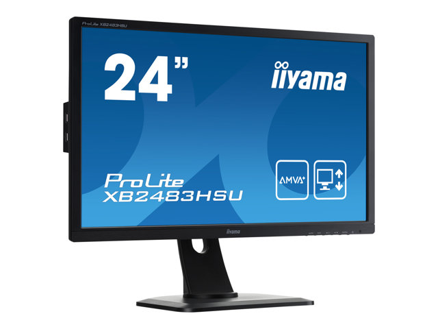 IIyama XB2483HSU-B1 24 inch Full HD monitor hoogte verstelbaar, kantelbaar, pivot