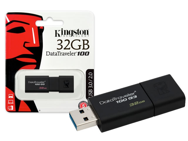 Kingston  32GB USB 3.0 DataTraveler 100 G3