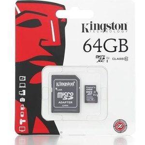 Kingston microSDHC 64GB Class 10 + SD-Adapter