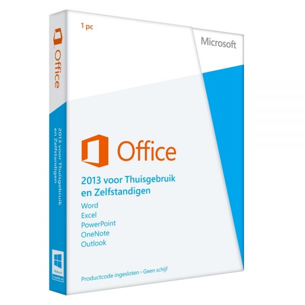 Microsoft Office 2013 thuisgebruik en zelfstandigen