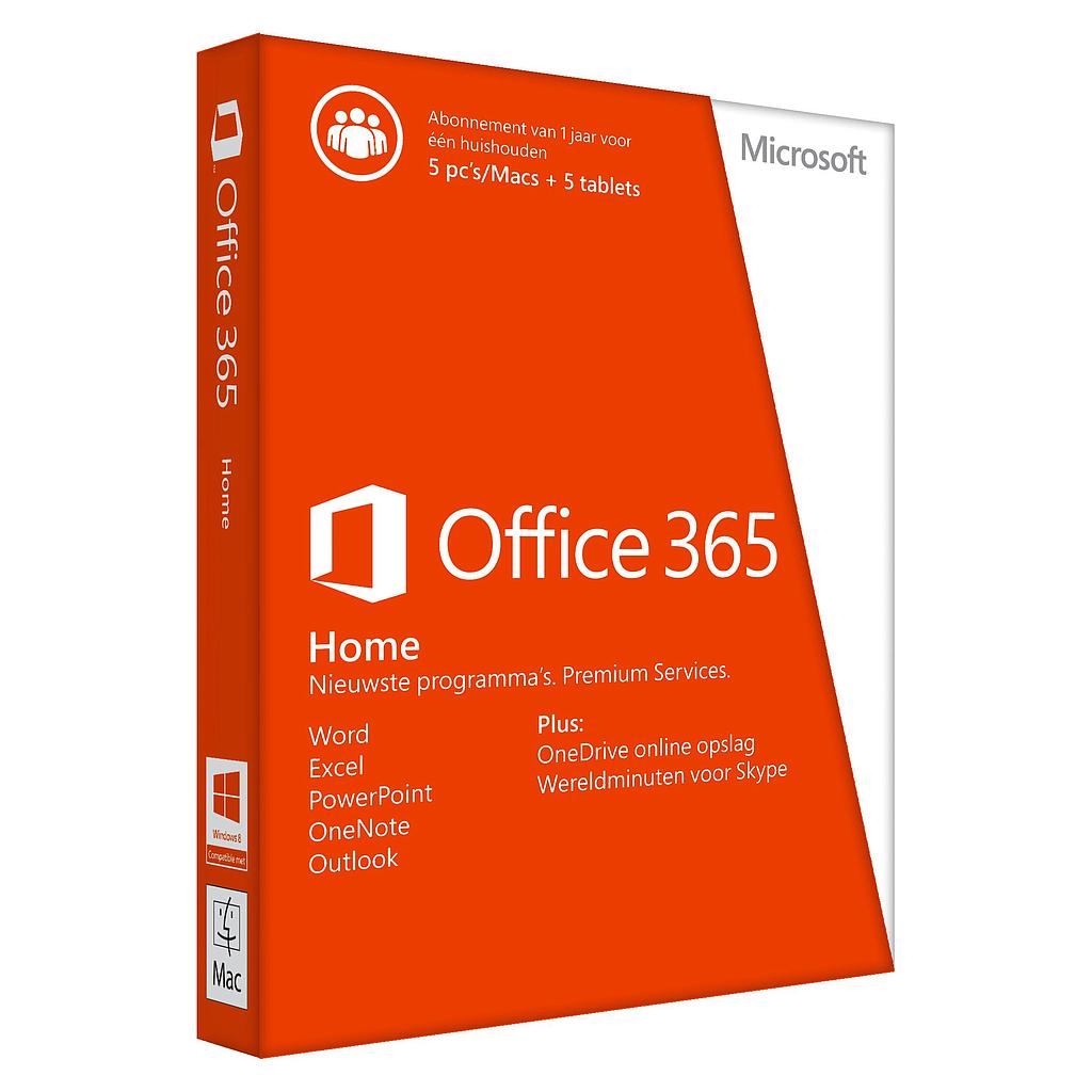 Microsoft Office 365 Home Premium 32/x64 NL 1 jaar