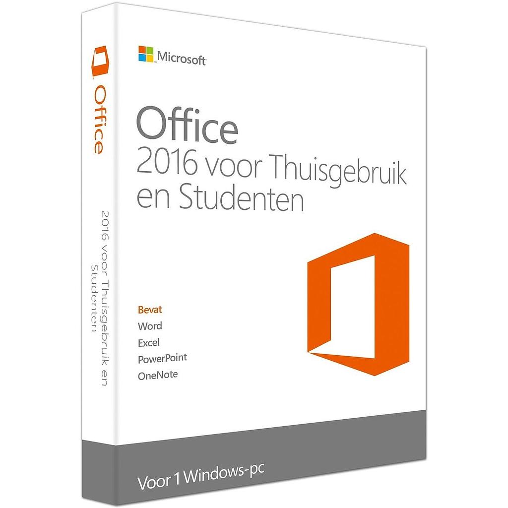 Microsoft Office Thuisgebruik & Student 2016 1-PC ESD