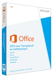 Microsoft Office Thuisgebruik & Zelfstandigen 2013 1-PC