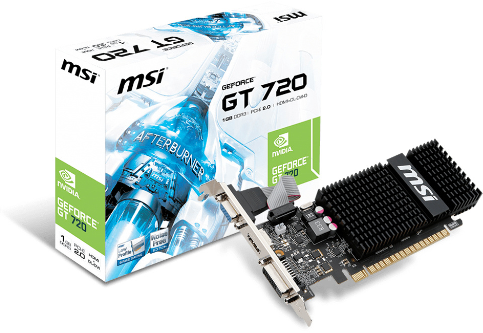 MSI GeForce GT 720 1GB 1xVGA 1xDVI en 1x HDMI 