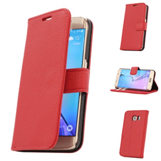 Samsung Galaxy S6 Edge Book case rood