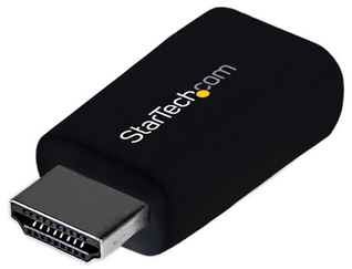 StarTech.com Compact HDMI to VGA Adapter Converter  1920x1200/1080p - 1 x HDMI Male Digit