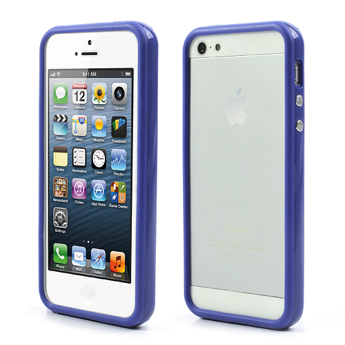 TPU Bumper iPhone 5 donker blauw