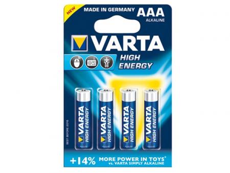 Varta AAA batterijen 4 stuks