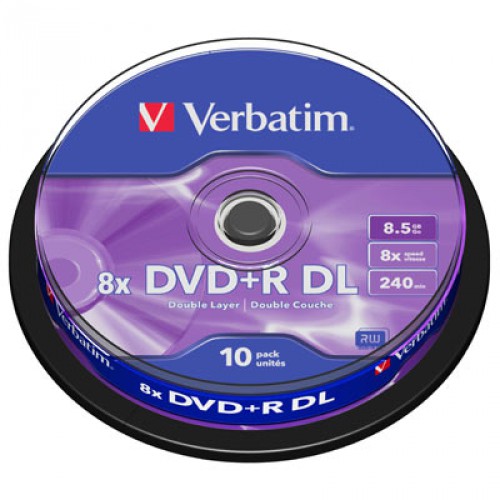 Verbatim DVD+R Double Layer 8.5GB 8X 10st