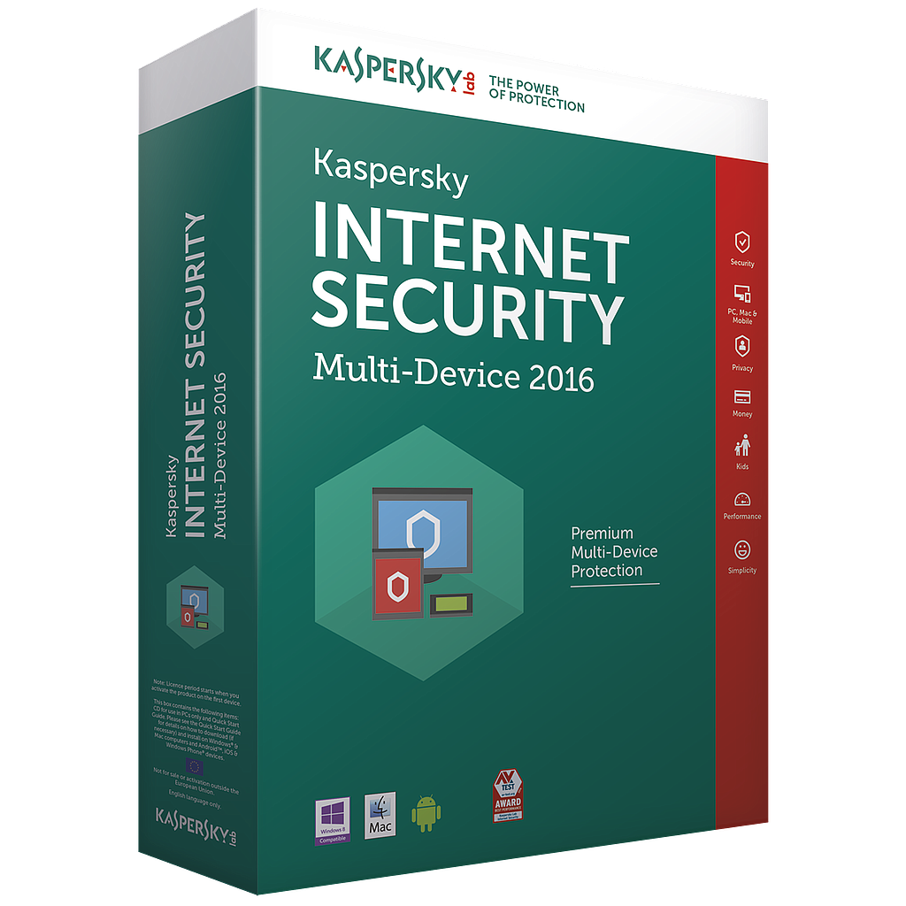 Kaspersky Internet Security Multi-Device 2017 5-Devices 2 jaar