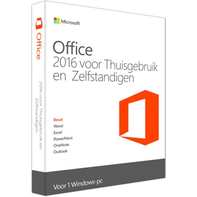 Microsoft Office Thuisgebruik & Zelfstandigen 2016 1-PC ESD