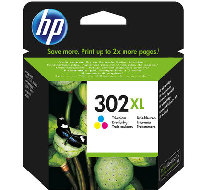 HP Inktjet Cartridge 302XL Colour