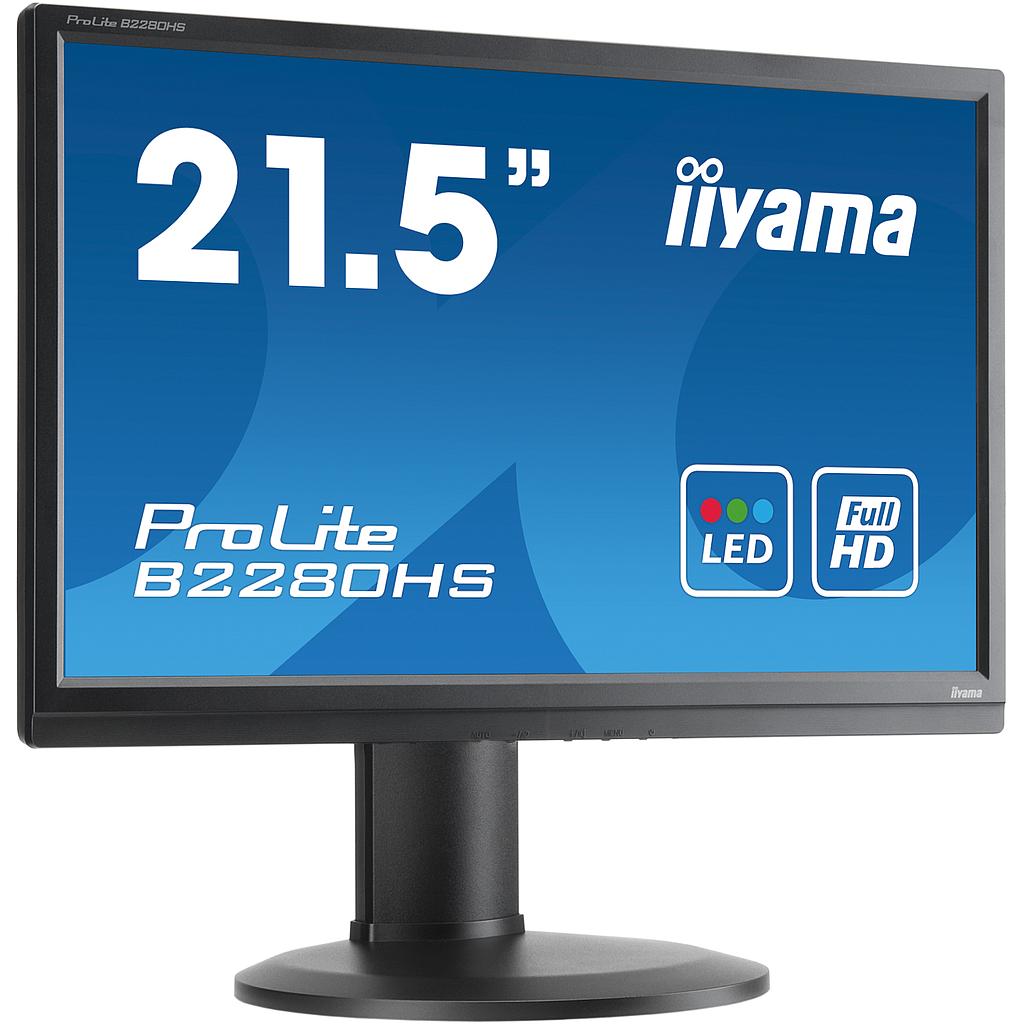 Iiyama ProLite B2280HS Zwart 22 inch monitor