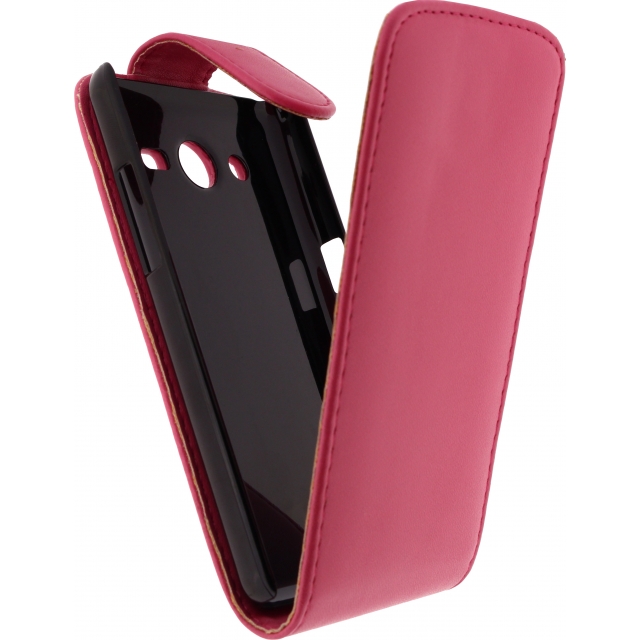 Xccess Leather Flip Case Samsung Galaxy Core II Pink voor Samsung Galaxy Core 2 SM-G355