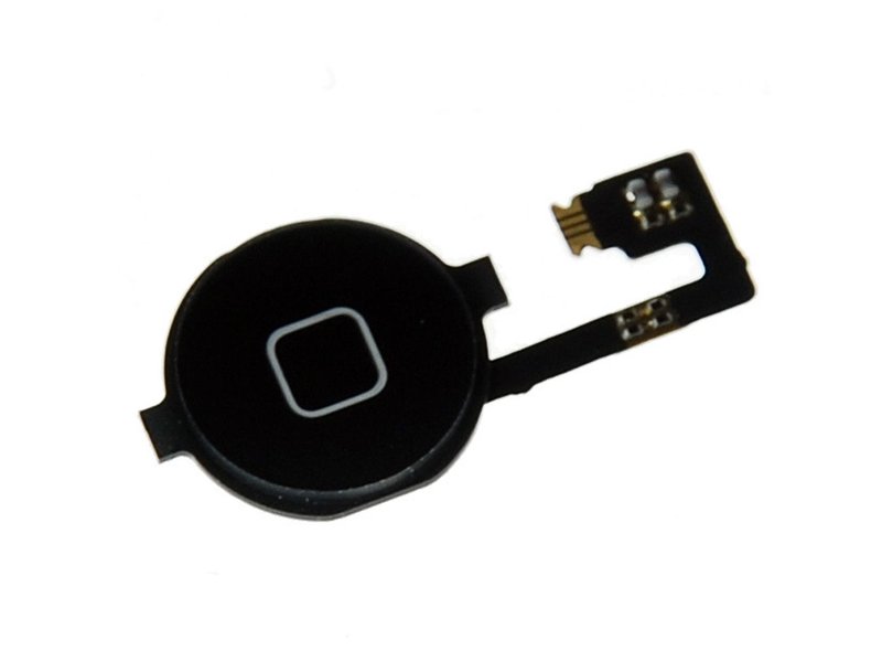 iPhone 4 Home Button assembly with rubber and flex black