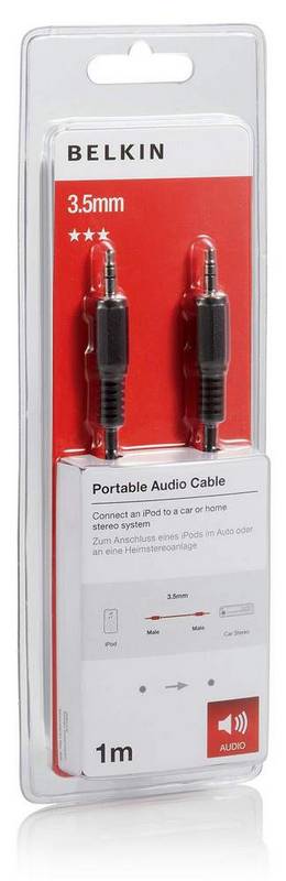 BELKIN Cable Audio 3.5mm M/M 1M Portable