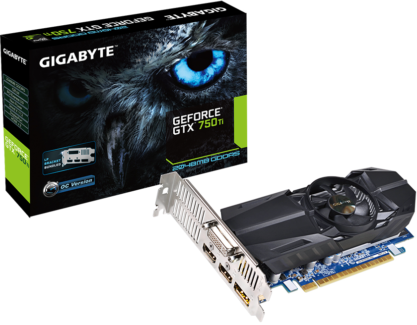 Gigabyte GeForce GTX 750Ti (GV-N75TOC-2GL) LP