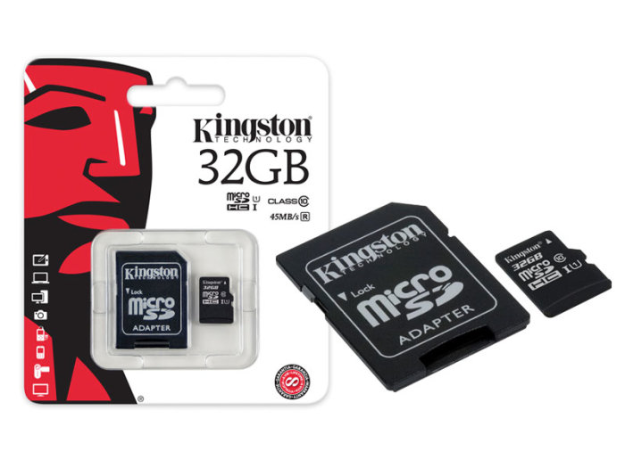 Kingston microSDXC 32GB Class 10 + SD-Adapter