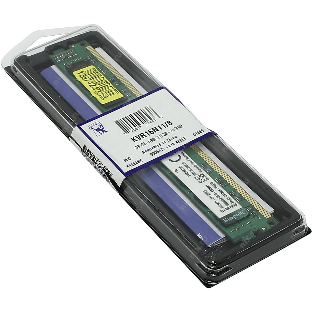 Kingston ValueRAM DDR3 8GB 1600MHz Non-ECC CL11 DIMM