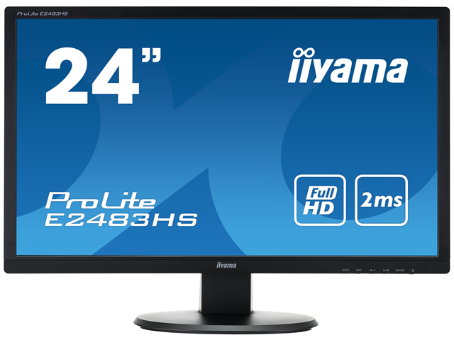 IIYAMA ProLite E2483HS-B1 24i LCD 1920 x 1080 TN Panel LED 2ms black