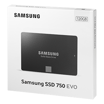 SAMSUNG 750 EVO 120GB SSD 2.5inch SATA Retail Sata 6 Gb/s - 540 Mbps lezen - 520 Mbps schrijven