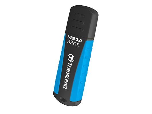 TRANSCEND JetFlash 810 32GB USB 3.0 Flash Drive 70MB/s Water Resistant Baby Blue
