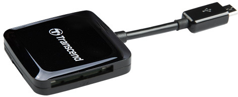 TRANSCEND RDP9 Card Reader USB 2.0 Micro-B OTG UHS-I black