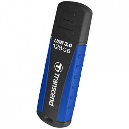 TRANSCEND JetFlash 810 128GB USB 3.0 Flash Drive 90MB/s Water Resistant Navy Blue