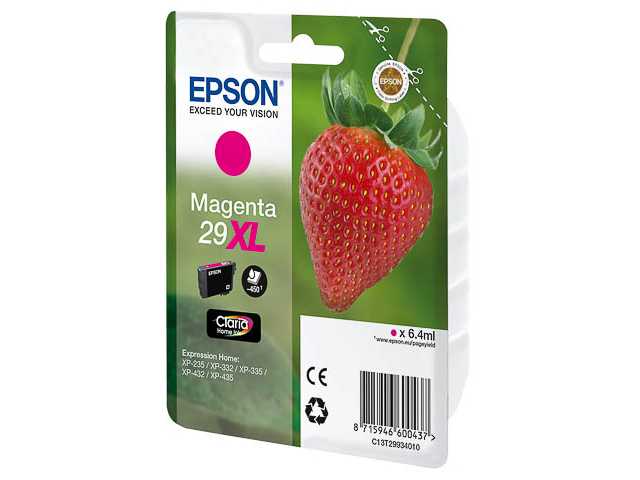 Epson 29XL - 11.3 ml - magenta - origineel - inktcartridge