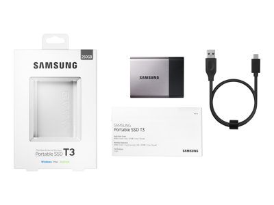 SAMSUNG Portable T3 SSD 250GB - extern - USB 3.1 Gen.1 Type C