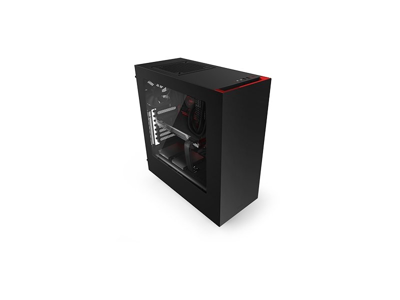 NZXT S340 Colour Edition Black & Red - Case