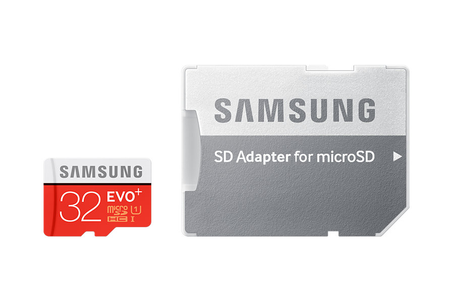 Samsung EVO Plus 32GB microSDHC Card + SD-adapter
