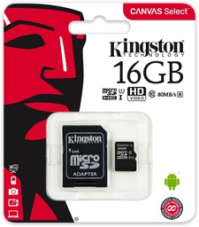 [SDCS2/32GB] Kingston Canvas Select 32GB microSDHC - Class 10/UHS-I (U1)