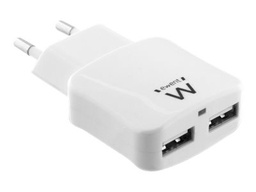 [EW1302] Ewent EW1302 2-Poorts Smart USB Lader 2.4A