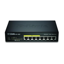 [DGS-1008P/E] D-Link DGS-1008P/E netwerk-switch L2 Zwart Power over Ethernet (PoE)