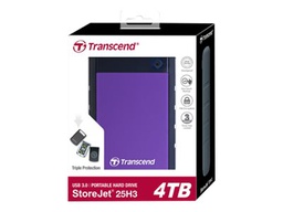 [TS1TSJ25H3P] TRANSCEND SJ 25H3P 1TB USB3 Grijs/Paars