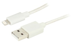 [EW1278] Ewent Lightning USB kabel voor smartphone en tablet 1m