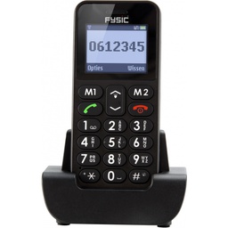 [FM-67009] Fysic FM-6700 Big Button Comfort GSM Black senioren telefoon