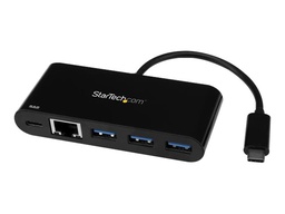 [US1GC303APD] StarTech.com USB-C naar Ethernet adapter met 3 poorts USB 3.0 hub en Power Delivery