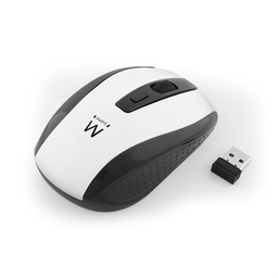 [EW3236] Ewent Draadloze muis, USB nano ontvanger, 800 tot 1600 dpi, Wit (EW3236)