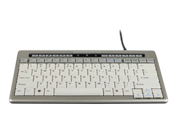 [BNES840DNHUS] Bakker Elkhuizen S-board 840 Compact Keyboard no hub (US) - Mini - Bedraad - USB - QWERTY - Grijs