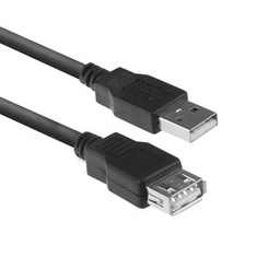 [AC3040] ACT USB 2.0 verlengkabel A male - A female 1,8 meter, Zip Bag
