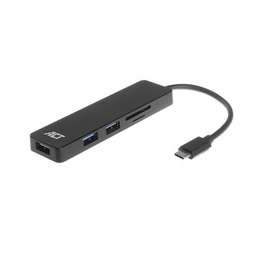 [AC6405] ACT USB-C Hub 3x USB-A, cardreader