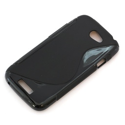 HTC One S S-Curve TPU backcover zwart