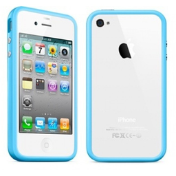 iPhone 4/4s bumper lichtblauw
