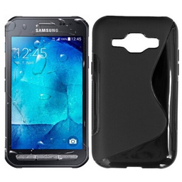 Samsung S7710 Galaxy Xcover 2- Silicone Case /Hoesje - Zwart incl. screenprotector