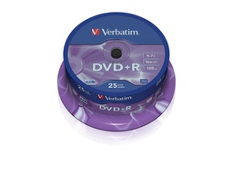 [43500] Verbatim DVD+R spindle 25st AZO 4.7GB 16x