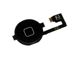 [P0160887] iPhone 4 Home Button assembly with rubber and flex black