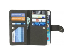 [MOB-WBCAIOB-IPH6] Mobilize All-In-One Wallet Book Case Apple iPhone 6 Black 