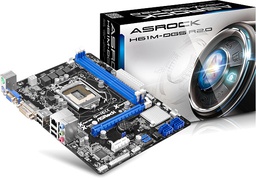 [90-MXGSQ0-A0UAYZ] Asrock H61M-DGS 2.0 1155 DDR3 VGA DVI mATX